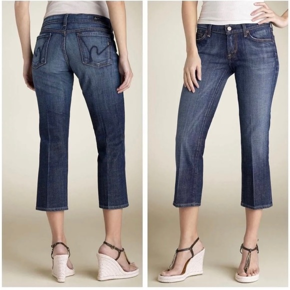 Citizen of Humanity Kelly Low Waist Cropped Capri Jeans Size 26 - Picture 1 of 9